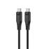 ACEFAST C3-03 for iPhone 15 Series 60W High Power USB-C to USB-C TPE Charging Data Cable 1.2m - Black